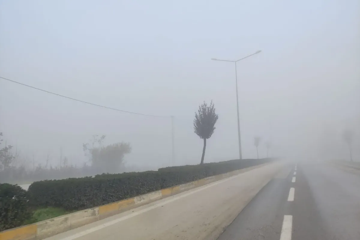 İnegöl güne böyle uyandı, görüş mesafesi düştü