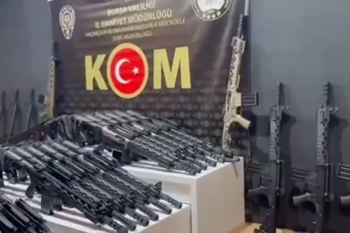 Bursa’da kaçak silah operasyonu: 118 ruhsatsız tüfek ele geçirildi