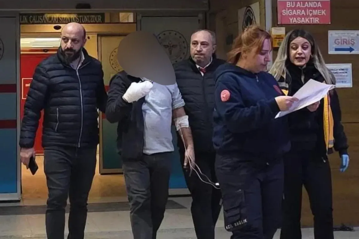 Sanayi bölgesinde korku dolu anlar! İşçi kanlar içinde hastaneye kaldırıldı