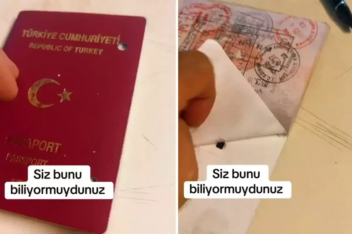 Pasaportun arkasını yırtınca büyük şaşkınlık yaşadı!
