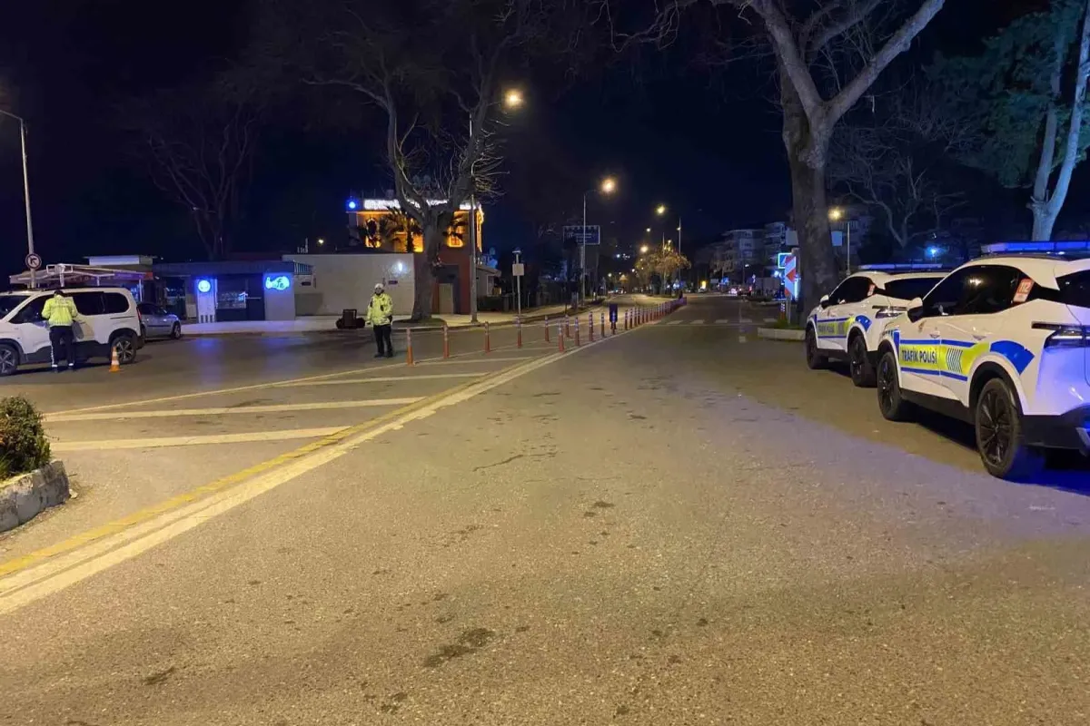 Bursa’da trafikte gece denetimi