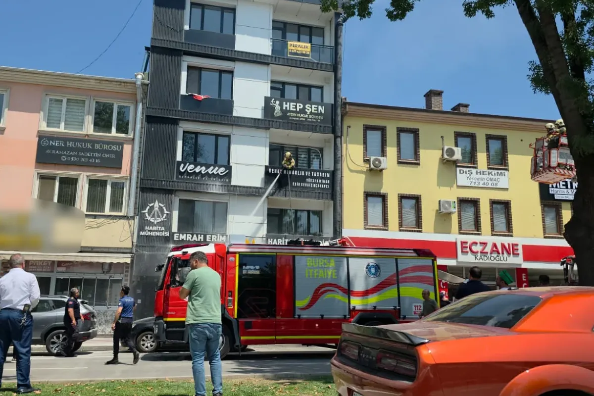 İnegöl'de İş Yerinde Yangın Alarmı!