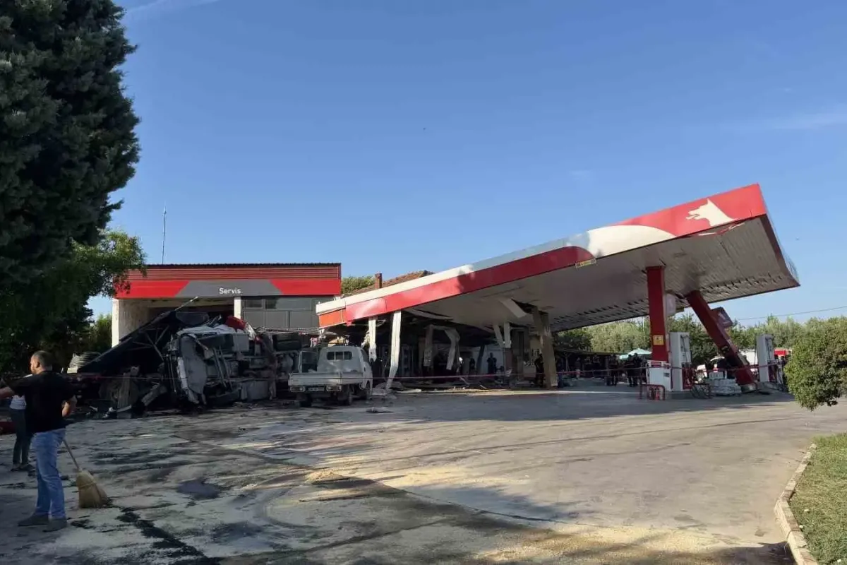 Ölüm petrol istasyonunun marketinde yakaladı