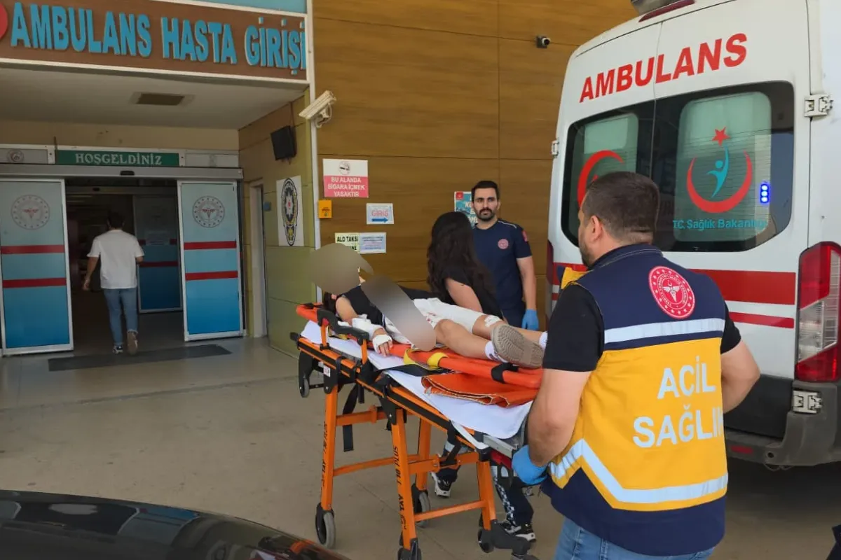 İnegöl'de otomobille çarpışan iki çocuk hastaneye kaldırıldı