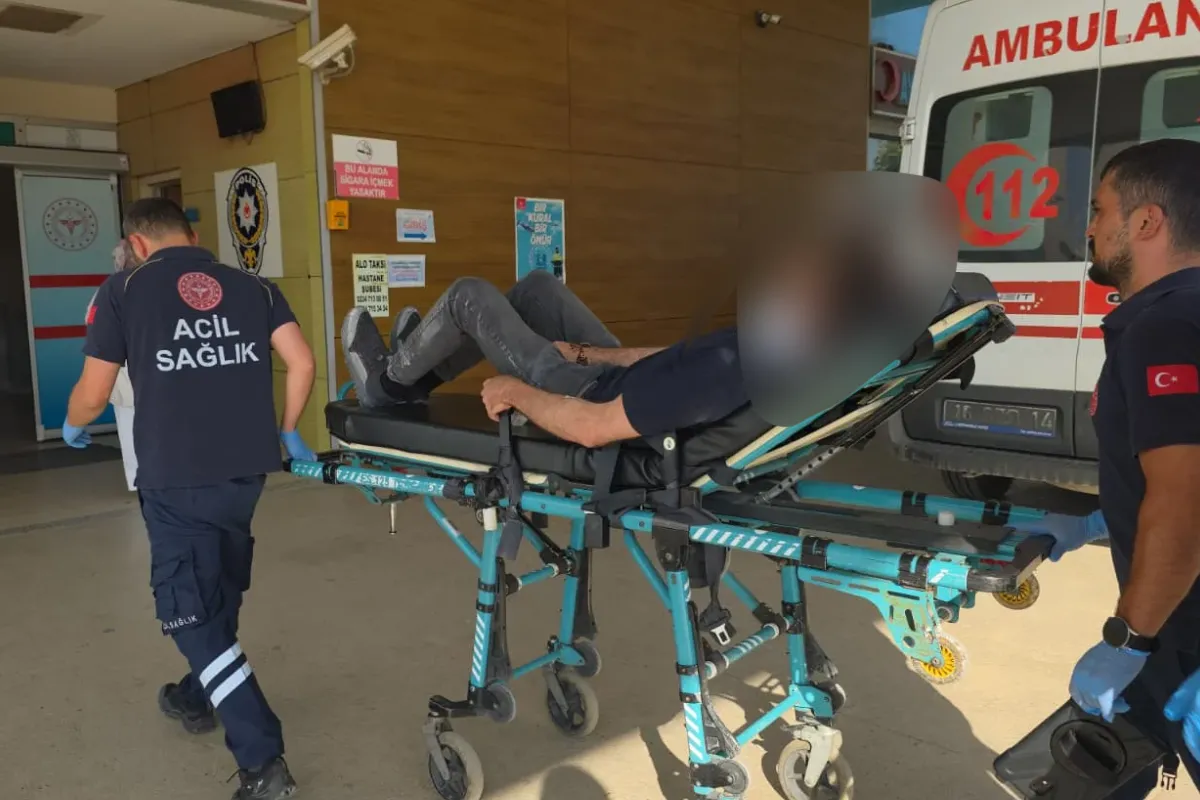 Ağaç İşleri Sanayi Bölgesi'nde korku dolu anlar! Apar topar hastaneye kaldırıldı