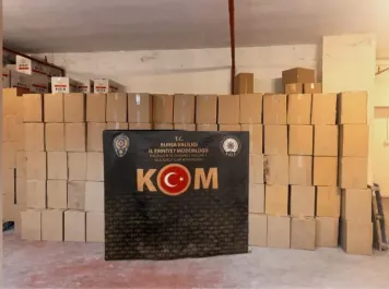 Dev operasyonda 3 milyon kaçak makaron ele geçirildi