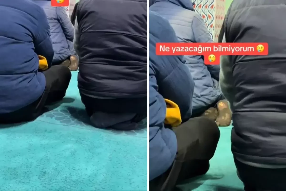 Camide çektiği görüntüyü bu notla paylaştı