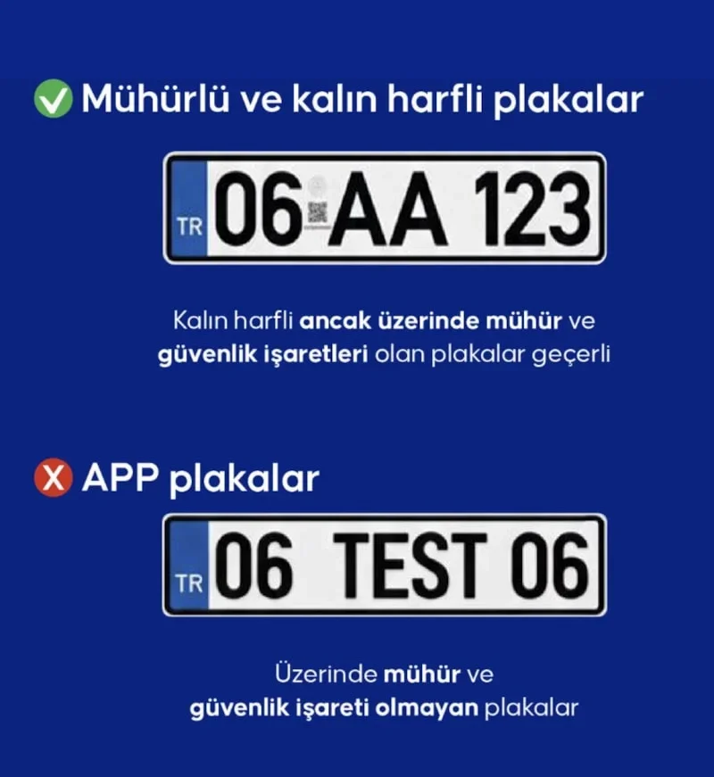 İçişleri Bakanlığı hangi plakalara ceza yazılacağını açıkladı İçişleri Bakanlığı hangi plakalara ceza yazılacağını açıkladı