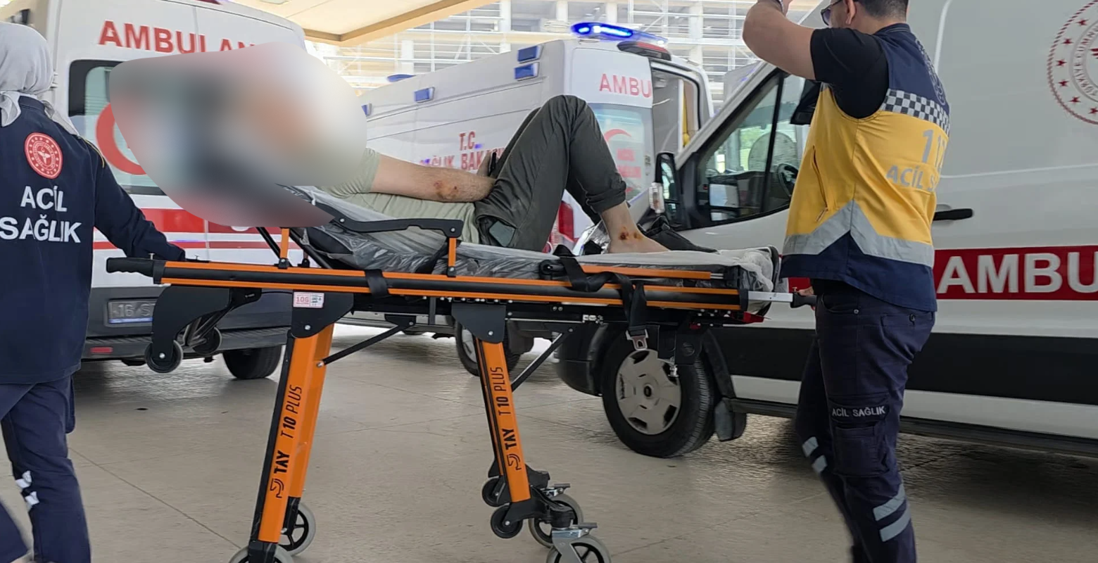 İnegöl'de polisi harekete geçiren kaza! 2 yaralı