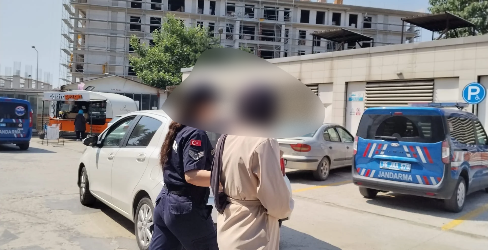 İnegöl'de çocuklarını görmeye giden kadın gözaltında
