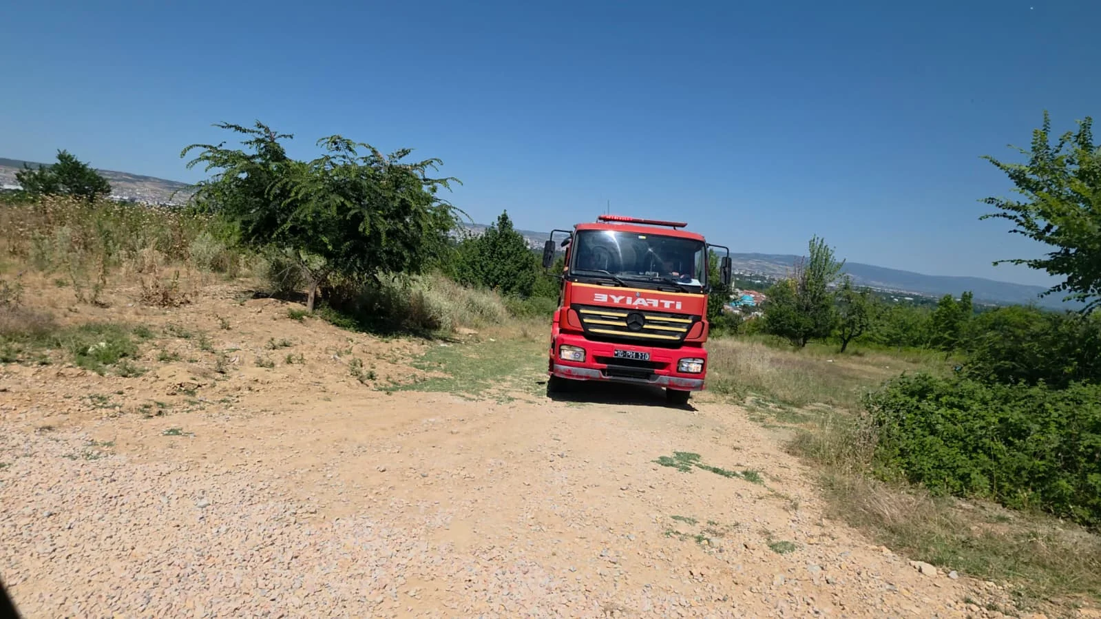 İnegöl'de Orman Yangını Korkuttu!