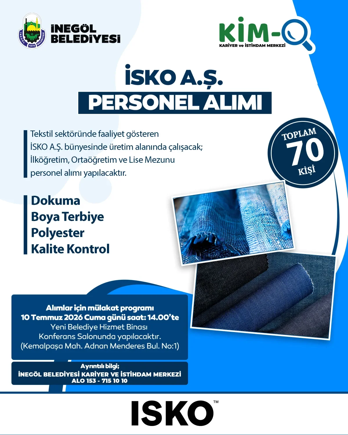 İnegöllüler müjde! Bu firma İnegöl'de 70 kişiye istihdam sağlayacak
