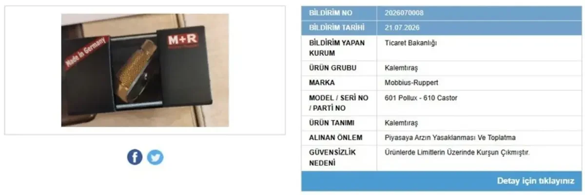 Bu ürünü sakın almayın! Bakanlık satışını yasakladı